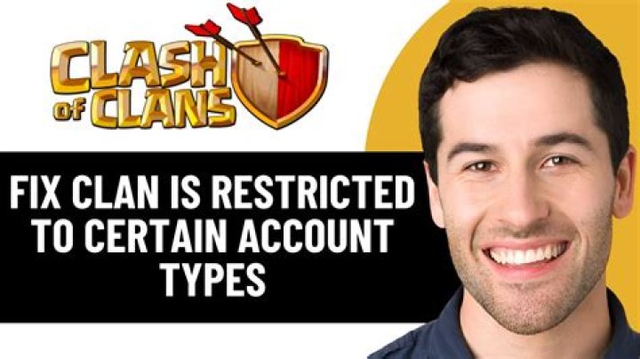 Discoveries In Clans Restricted By Account Types