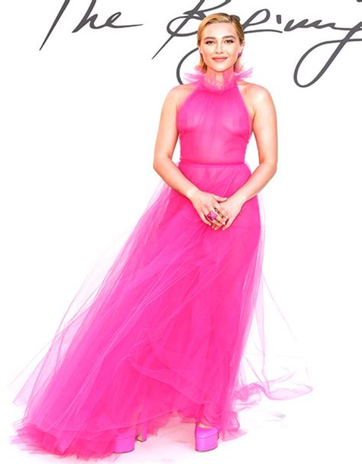 Florence Pugh Body Shamed For Sheer Pink Valentino Dress Hollywood Life