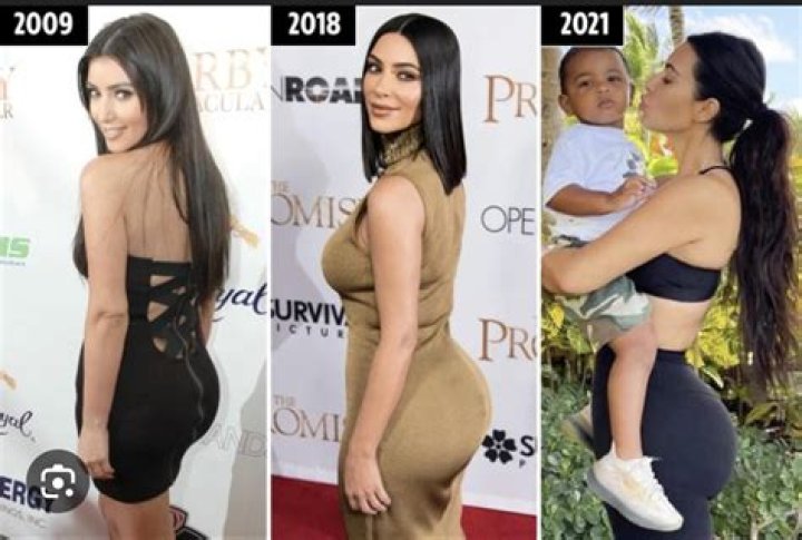 Kim Kardashians Butt Evolution Photos Hollywood Life